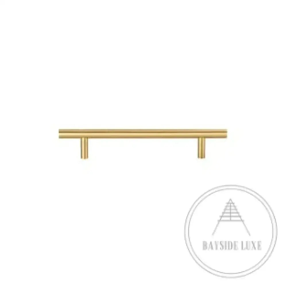 Cabinet Knobs & Handles 180 x 32mm (HS128) / Satin Brass / Solid Brass Bayside Luxe - Rose Bay Satin Brass Handles