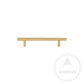 Cabinet Knobs & Handles 180 x 32mm (HS128) / Satin Brass / Solid Brass Bayside Luxe - Rose Bay Satin Brass Handles