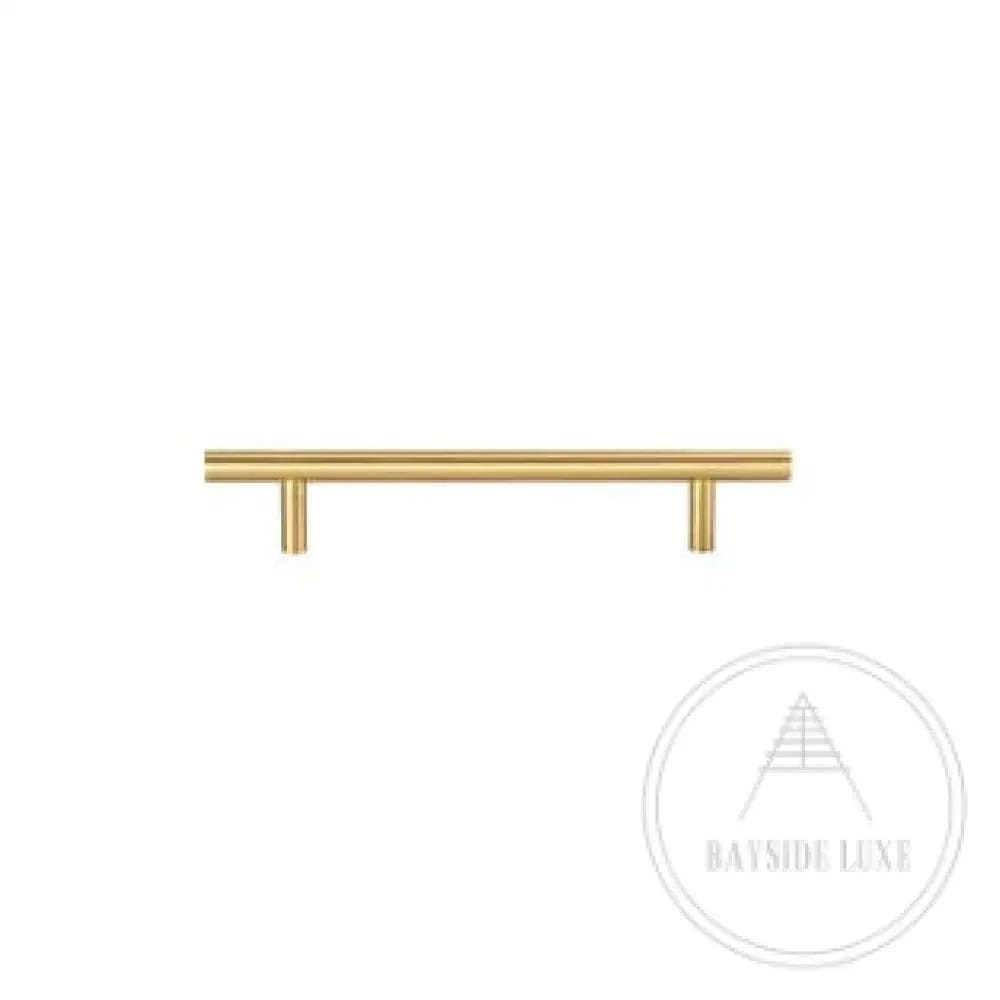 Cabinet Knobs & Handles 180 x 32mm (HS128) / Satin Brass / Solid Brass Bayside Luxe - Rose Bay Satin Brass Handles