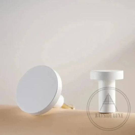 Cabinet Knobs & Handles 20 x 25mm / White / Solid Brass Bayside Luxe - The White Range - Solid Brass Knob