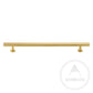 Cabinet Knobs & Handles 220 x 28mm (HS160) / Satin Brass / Solid Brass Bayside Luxe - Bellevue Brass Cabinetry Handles