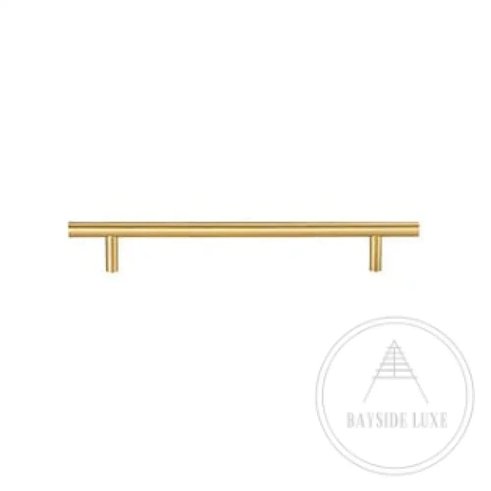 Cabinet Knobs & Handles 220 x 32mm (HS160) / Satin Brass / Solid Brass Bayside Luxe - Rose Bay Satin Brass Handles