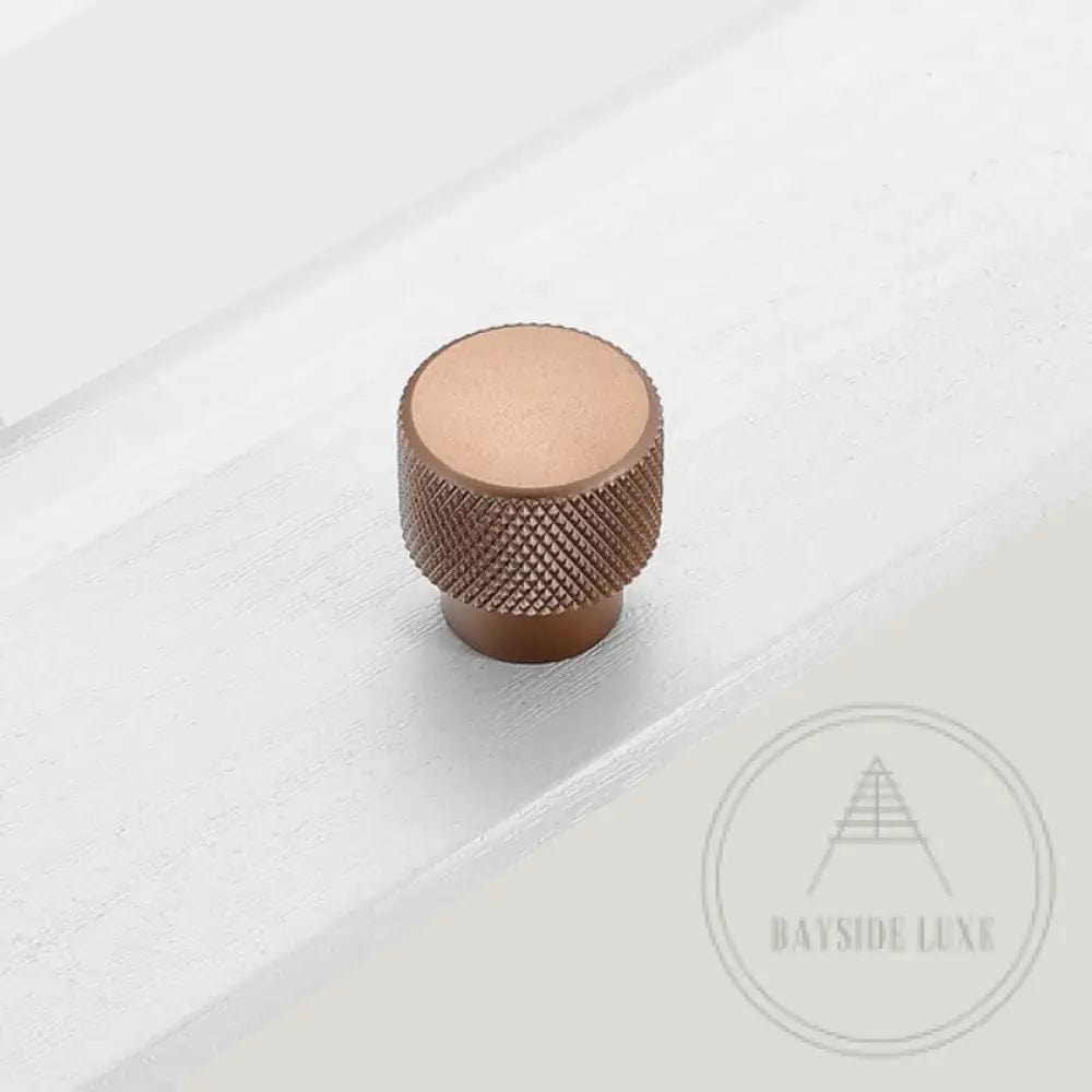 Cabinet Knobs & Handles 25.5 x 26mm Knob / Bronze / Aluminium Bayside Luxe - Double Bay Bronze Cabinetry Handle