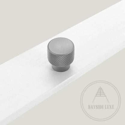 Cabinet Knobs & Handles 25.5 x 26mm Knob / Gunmetal / Aluminium Bayside Luxe - Double Bay Gunmetal Grey Cabinetry Handles