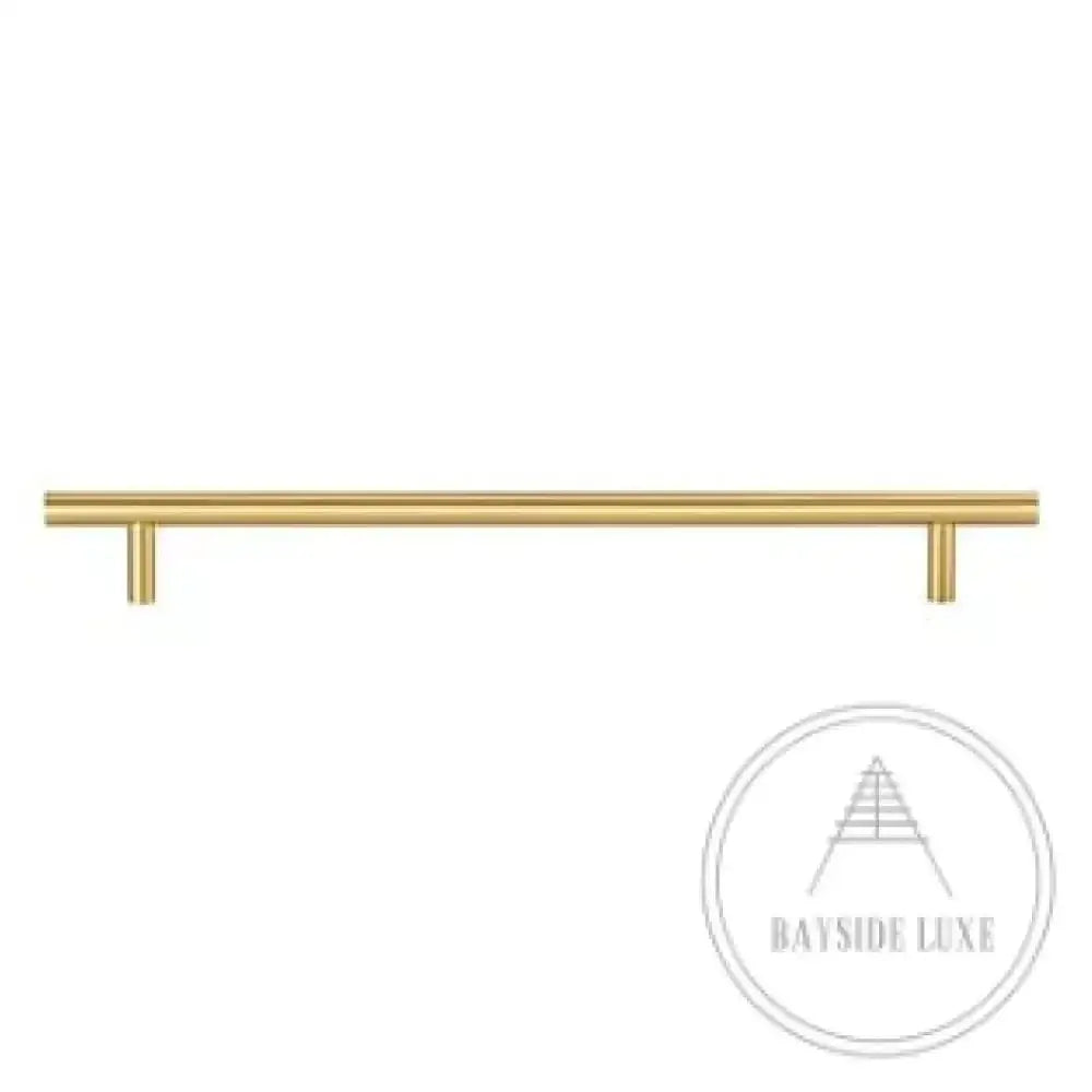 Cabinet Knobs & Handles 280 x 32mm (HS224) / Satin Brass / Solid Brass Bayside Luxe - Rose Bay Satin Brass Handles
