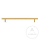 Cabinet Knobs & Handles 280 x 32mm (HS224) / Satin Brass / Solid Brass Bayside Luxe - Rose Bay Satin Brass Handles