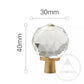 Cabinet Knobs & Handles 30 x 40mm / Crystal and Brass / Solid Brass Bayside Luxe - Crystal Ball Cabinetry Handles