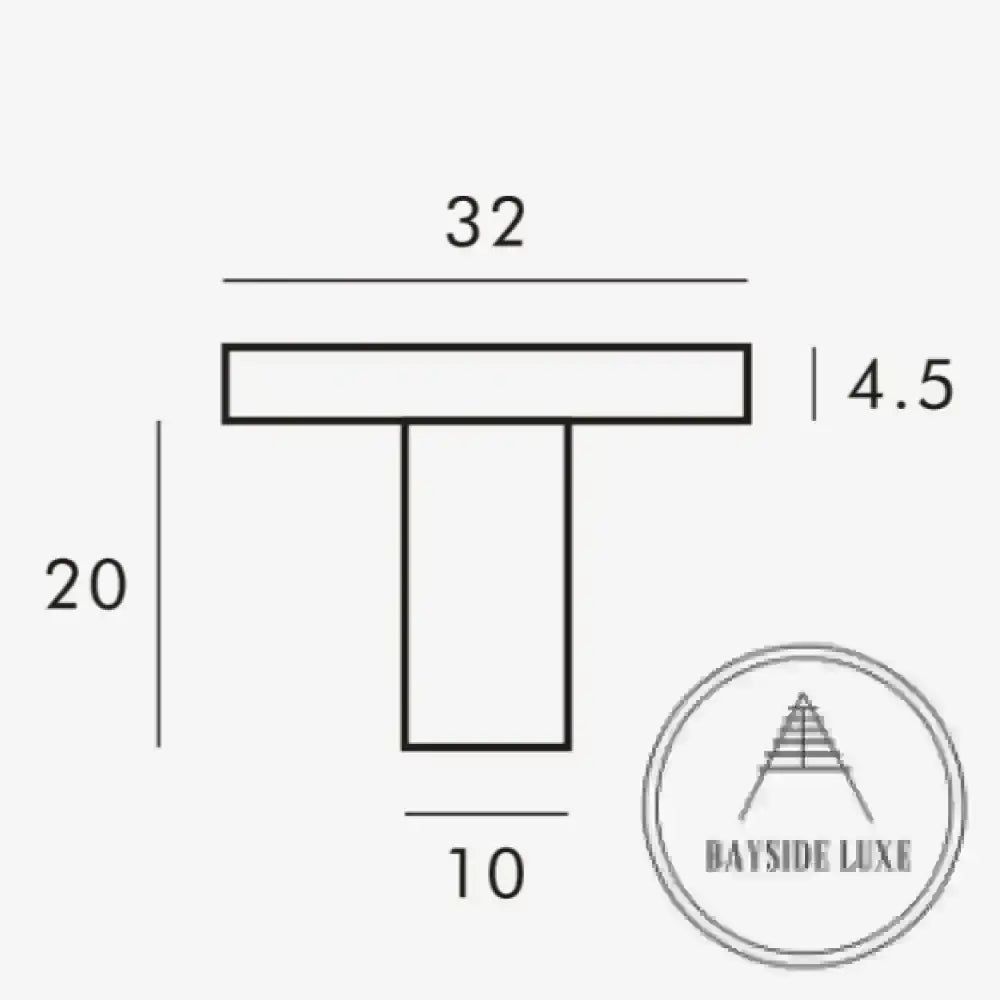 Cabinet Knobs & Handles 32 x 20mm / Nickel / Nickel Bayside Luxe - Elwood Modern Nickel Knobs