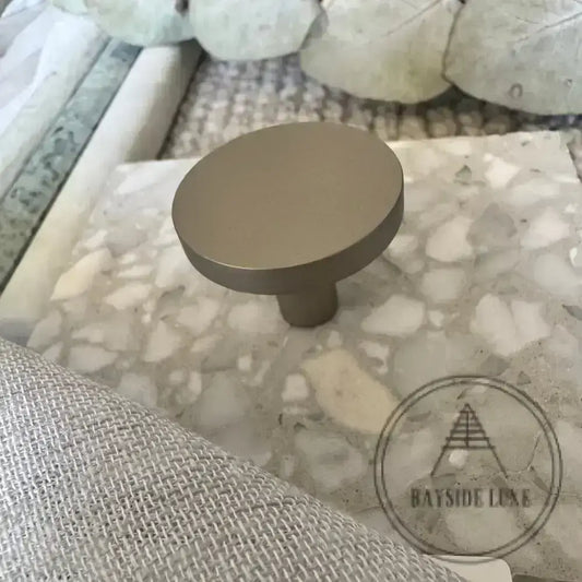 Cabinet Knobs & Handles 32 x 20mm / Nickel / Nickel Bayside Luxe - Elwood Modern Nickel Knobs