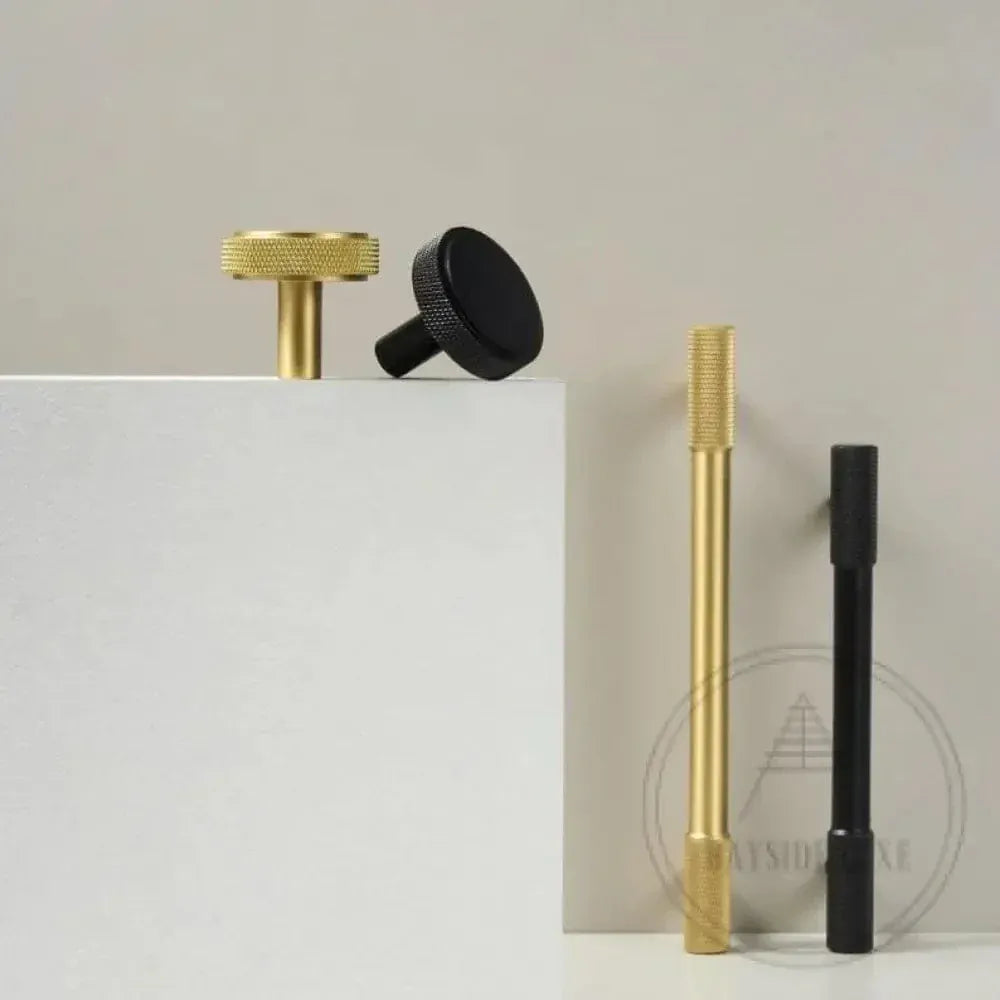 Cabinet Knobs & Handles 35 x 33mm / Brass / Solid Brass Bayside Luxe - The Brighton Range - Satin Brass Knob