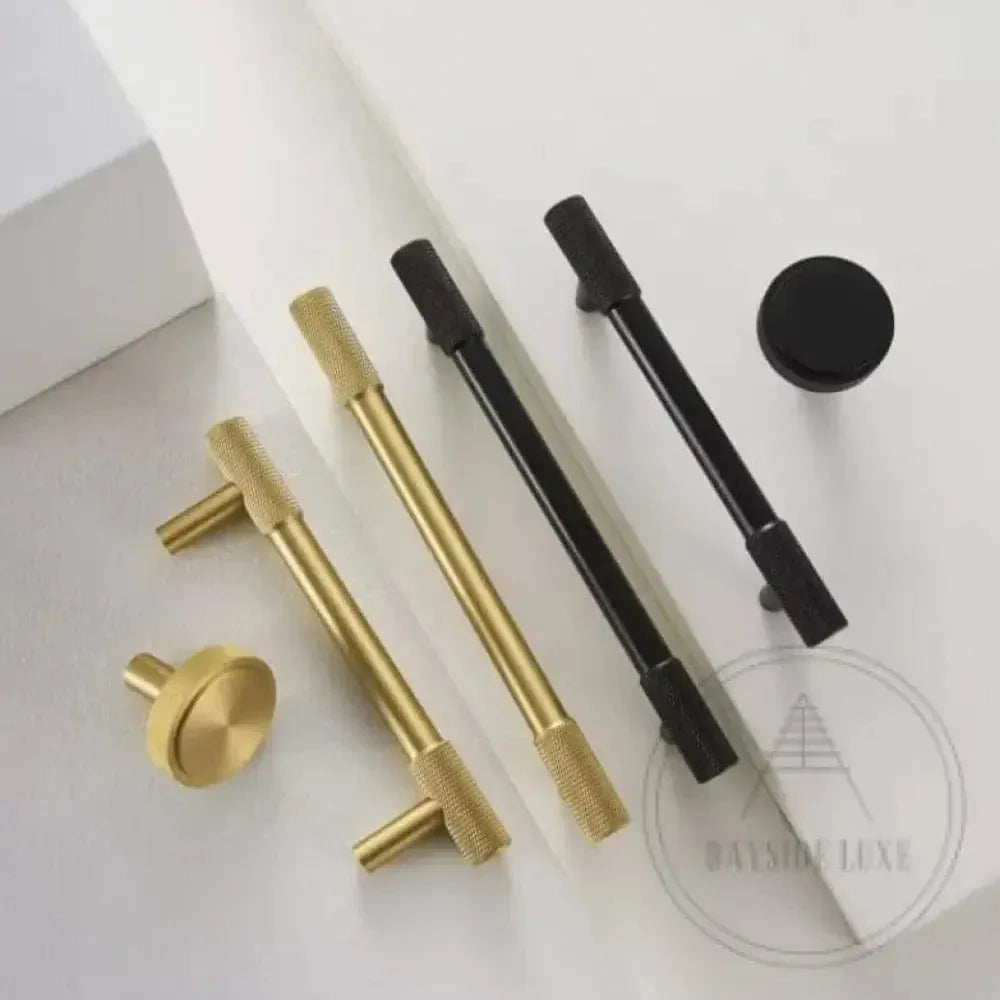 Cabinet Knobs & Handles 35 x 33mm / Brass / Solid Brass Bayside Luxe - The Brighton Range - Satin Brass Knob