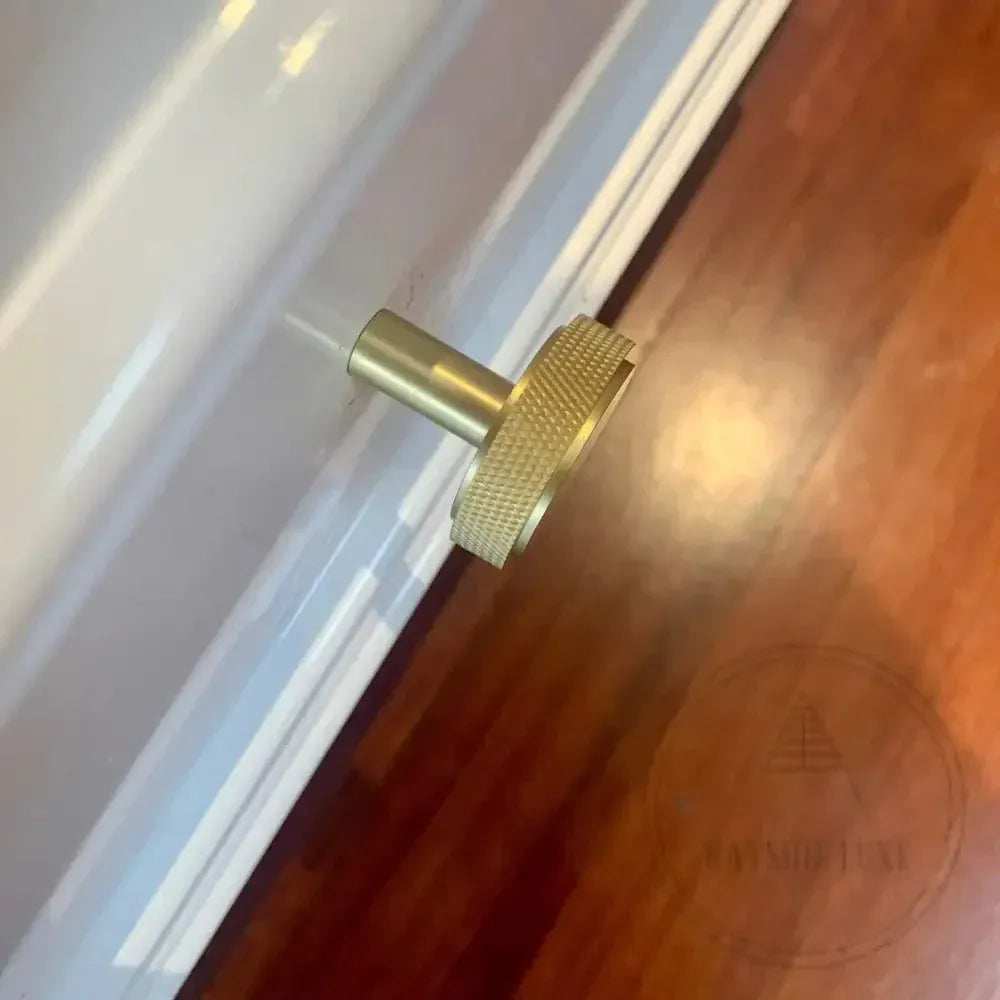 Cabinet Knobs & Handles 35 x 33mm / Brass / Solid Brass Bayside Luxe - The Brighton Range - Satin Brass Knob