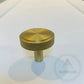 Cabinet Knobs & Handles 35 x 33mm / Brass / Solid Brass Bayside Luxe - The Brighton Range - Satin Brass Knob