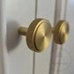 Cabinet Knobs & Handles 35 x 33mm / Brass / Solid Brass Bayside Luxe - The Brighton Range - Satin Brass Knob