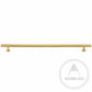 Cabinet Knobs & Handles 380 x 28mm (HS320) / Satin Brass / Solid Brass Bayside Luxe - Bellevue Brass Cabinetry Handles