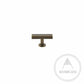 Cabinet Knobs & Handles 50 x 28mm T Bar / Bronze / Solid Brass Bayside Luxe - Bellevue Brass Cabinetry Handles