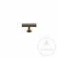 Cabinet Knobs & Handles 50 x 28mm T Bar / Bronze / Solid Brass Bayside Luxe - Bellevue Brass Cabinetry Handles