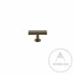 Cabinet Knobs & Handles 50 x 28mm T Bar / Bronze / Solid Brass Bayside Luxe - Bellevue Brass T Bar Cabinetry Handles