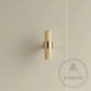 Cabinet Knobs & Handles 50 x 32mm T Bar / Brass / Solid Brass Bayside Luxe - Mount Eliza Satin Brass Brass Knurled T Bar Handles