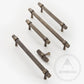 Cabinet Knobs & Handles 50 x 32mm T Bar / Bronze / Solid Brass Bayside Luxe - Mount Eliza Bronze Knurled T Bar Handle