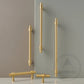 Cabinet Knobs & Handles 50 x 32mm T Bar / Satin Brass / Solid Brass Bayside Luxe - Albert Park - Brass Shaker T Bar Handle