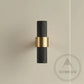 Cabinet Knobs & Handles 50 x 34mm T Bar / Black and Satin Brass / Solid Brass Bayside Luxe - Mount Eliza Black and Satin Brass Knurled T Bar Handle