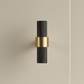 Cabinet Knobs & Handles 50 x 34mm T Bar / Black and Satin Brass / Solid Brass Bayside Luxe - Mount Eliza Black and Satin Brass Knurled T Bar Handle