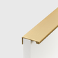 Cabinet Knobs & Handles 80mm (HS64) Bayside Luxe - The Clovelly Solid Satin Brass Lip Pull