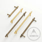 Cabinet Knobs & Handles Bayside Luxe - Albert Park Antique Brass Shaker Cabinetry Handles
