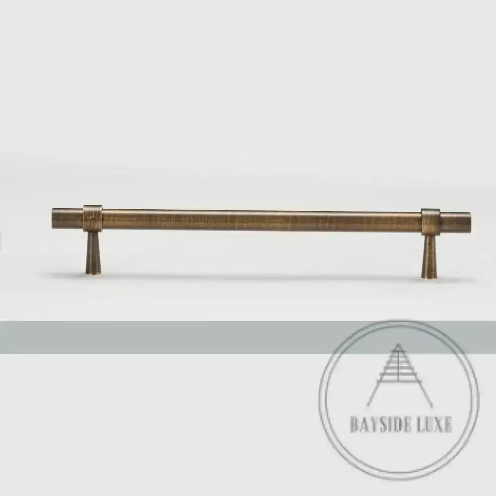 Cabinet Knobs & Handles Bayside Luxe - Albert Park Antique Brass Shaker Cabinetry Handles