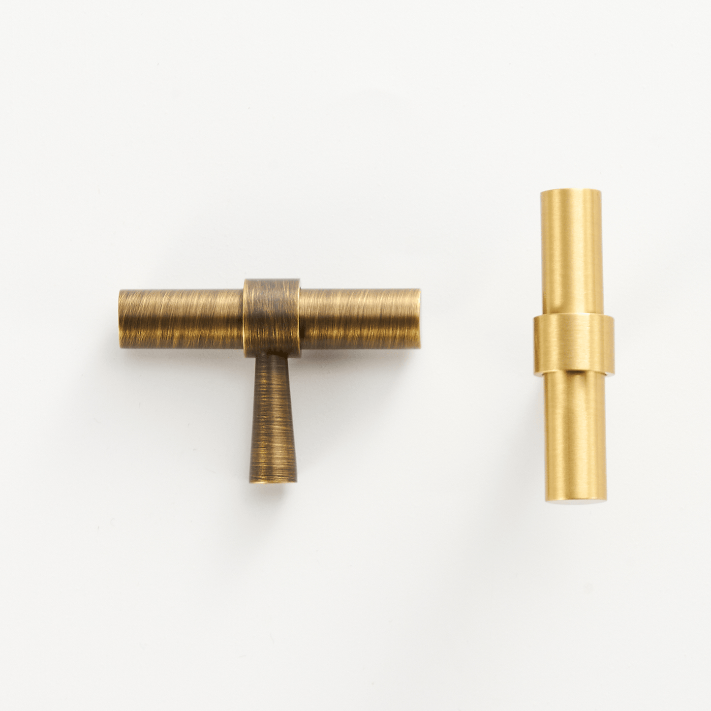 Cabinet Knobs & Handles Bayside Luxe - Albert Park Antique Brass Shaker Cabinetry Handles