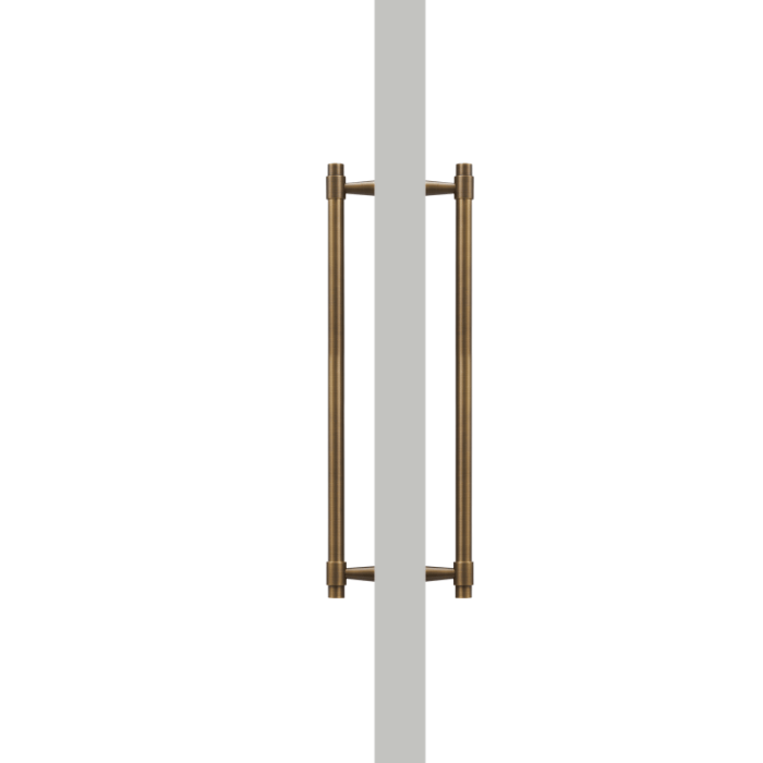Cabinet Knobs & Handles Bayside Luxe - Albert Park Double Sided Antique Brass Door Pull