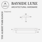 Cabinet Knobs & Handles Bayside Luxe - Albert Park Satin Brass Shaker Cabinetry Handles