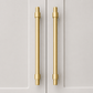 Cabinet Knobs & Handles Bayside Luxe - Albert Park Satin Brass Shaker Cabinetry Handles