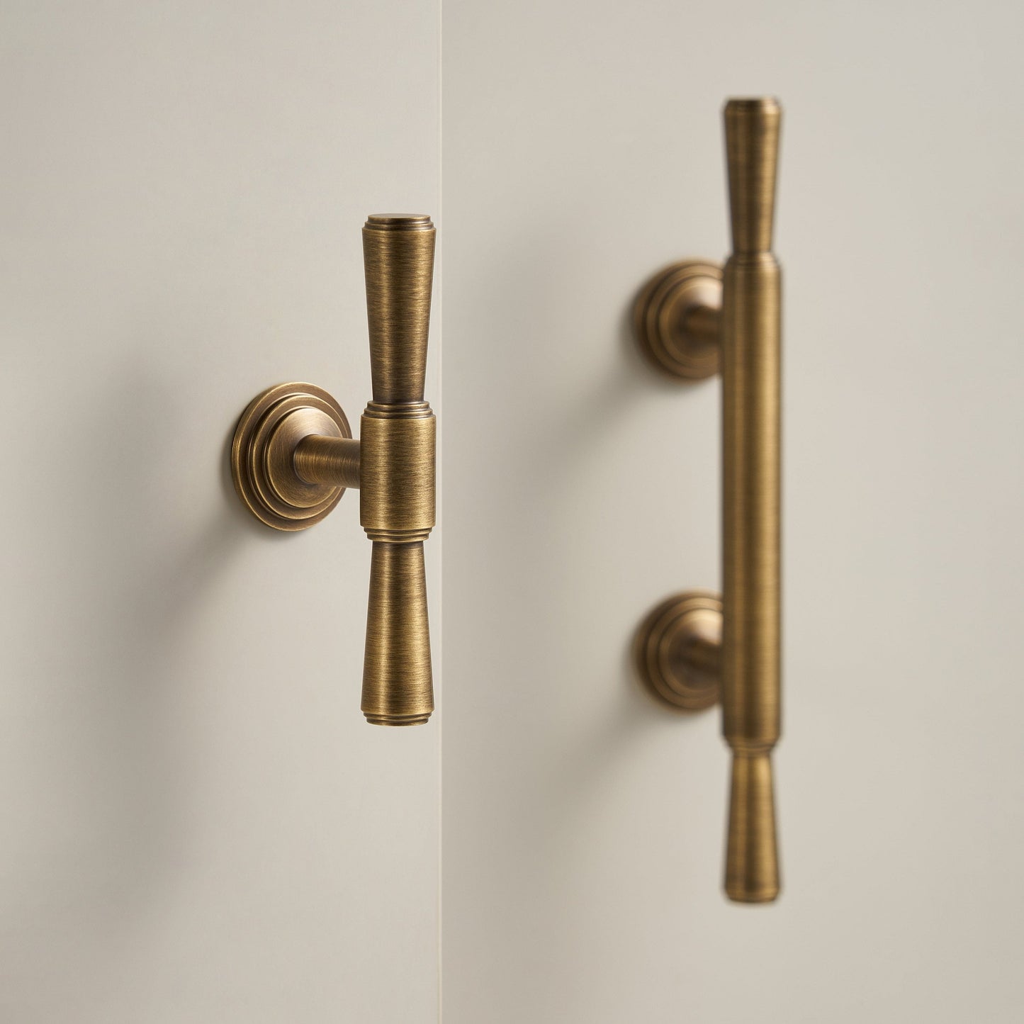 Cabinet Knobs & Handles Bayside Luxe - Anglesea Antique Brass Cabinetry Handles