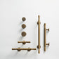 Cabinet Knobs & Handles Bayside Luxe - Anglesea Antique Brass Cabinetry Handles