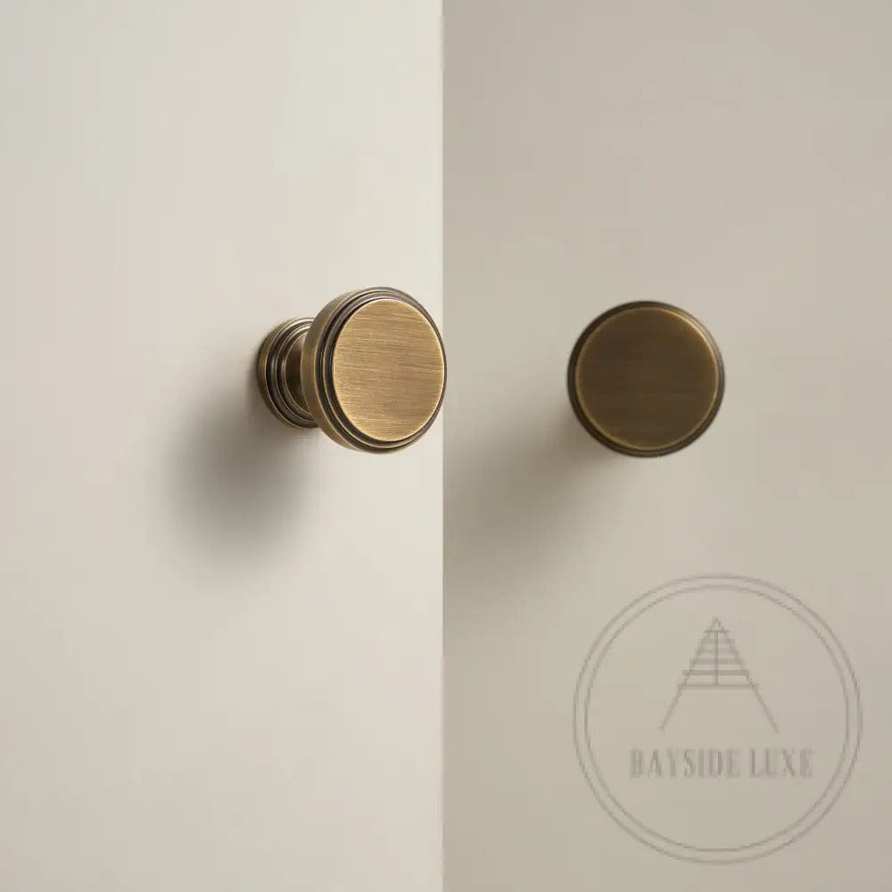 Cabinet Knobs & Handles Bayside Luxe - Anglesea Antique Brass Cabinetry Handles