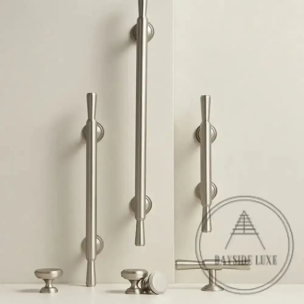 Cabinet Knobs & Handles Bayside Luxe - Anglesea Brushed Nickel Cabinetry Handles