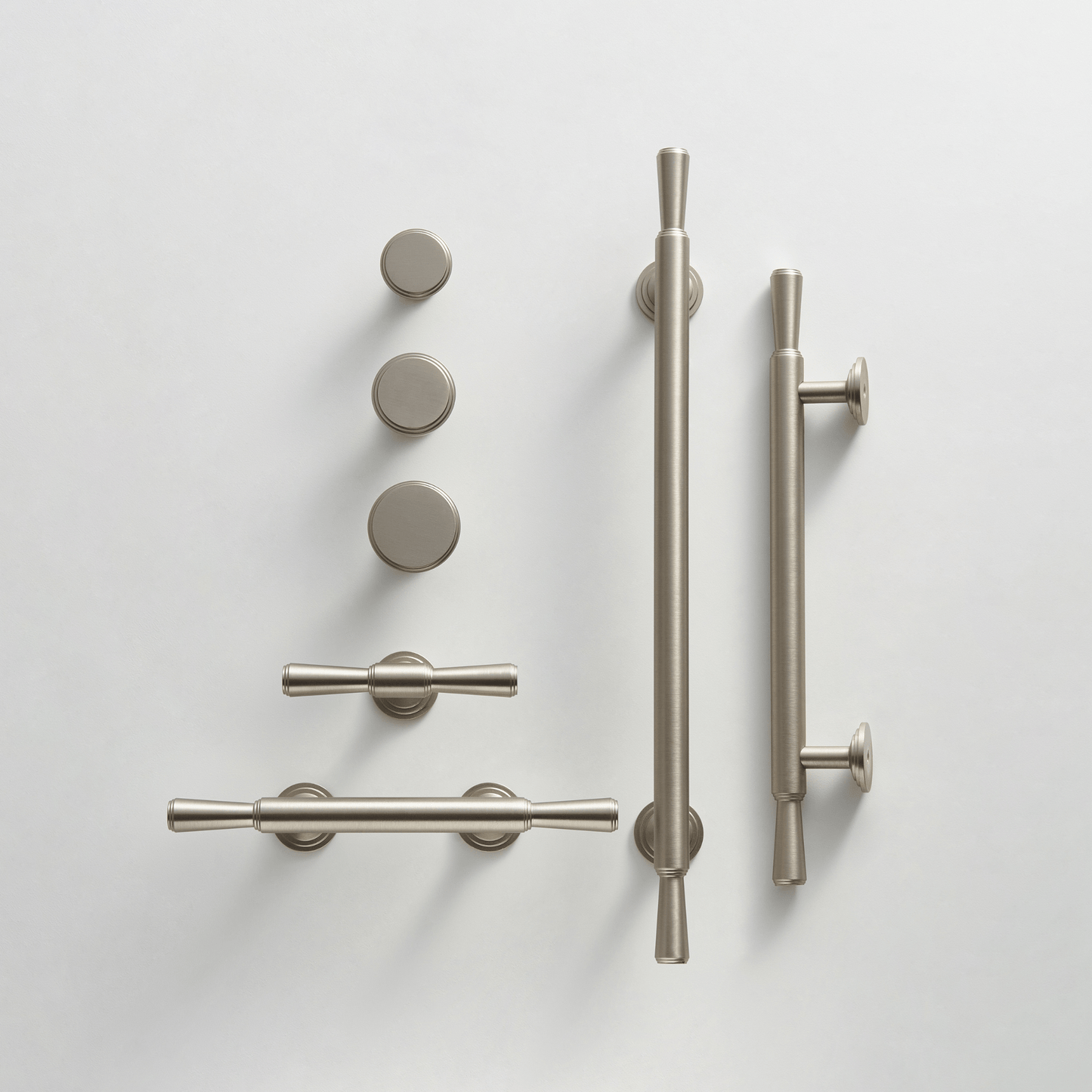 Cabinet Knobs & Handles Bayside Luxe - Anglesea Brushed Nickel Cabinetry Handles