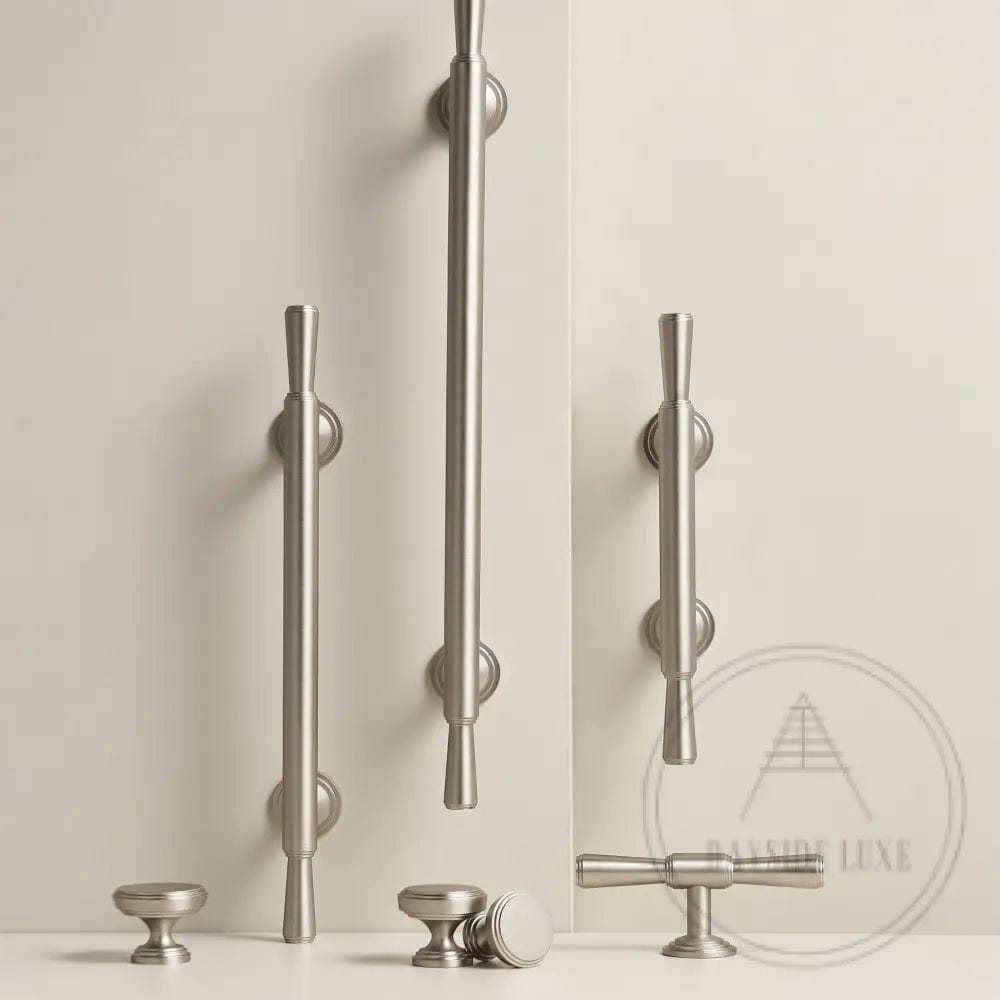 Cabinet Knobs & Handles Bayside Luxe - Anglesea Brushed Nickel Cabinetry Handles