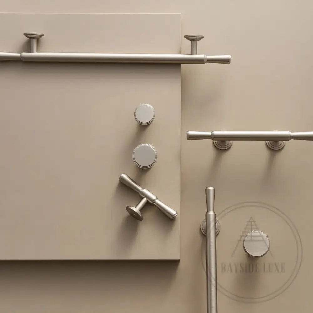 Cabinet Knobs & Handles Bayside Luxe - Anglesea Brushed Nickel Cabinetry Handles