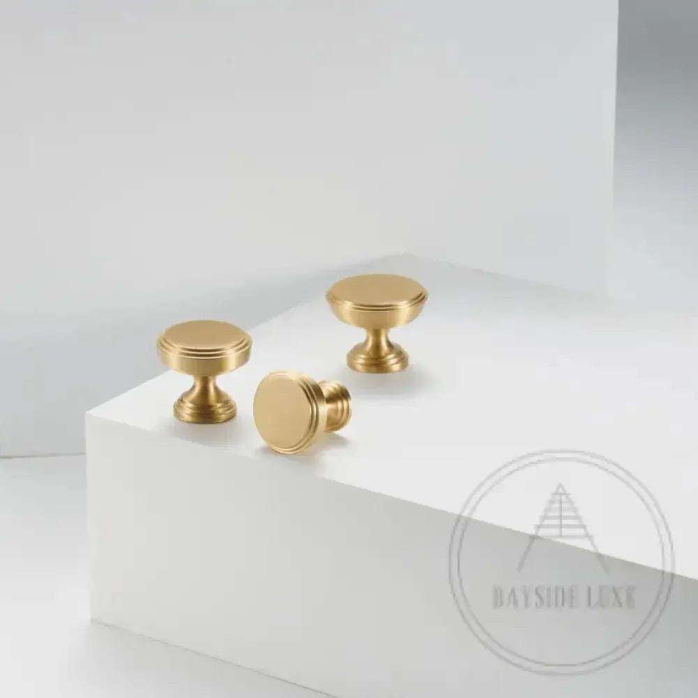 Cabinet Knobs & Handles Bayside Luxe - Anglesea Satin Brass Cabinetry Handles