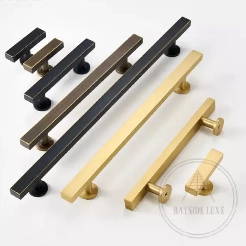 Cabinet Knobs & Handles Bayside Luxe - Bellevue Brass Cabinetry Handles