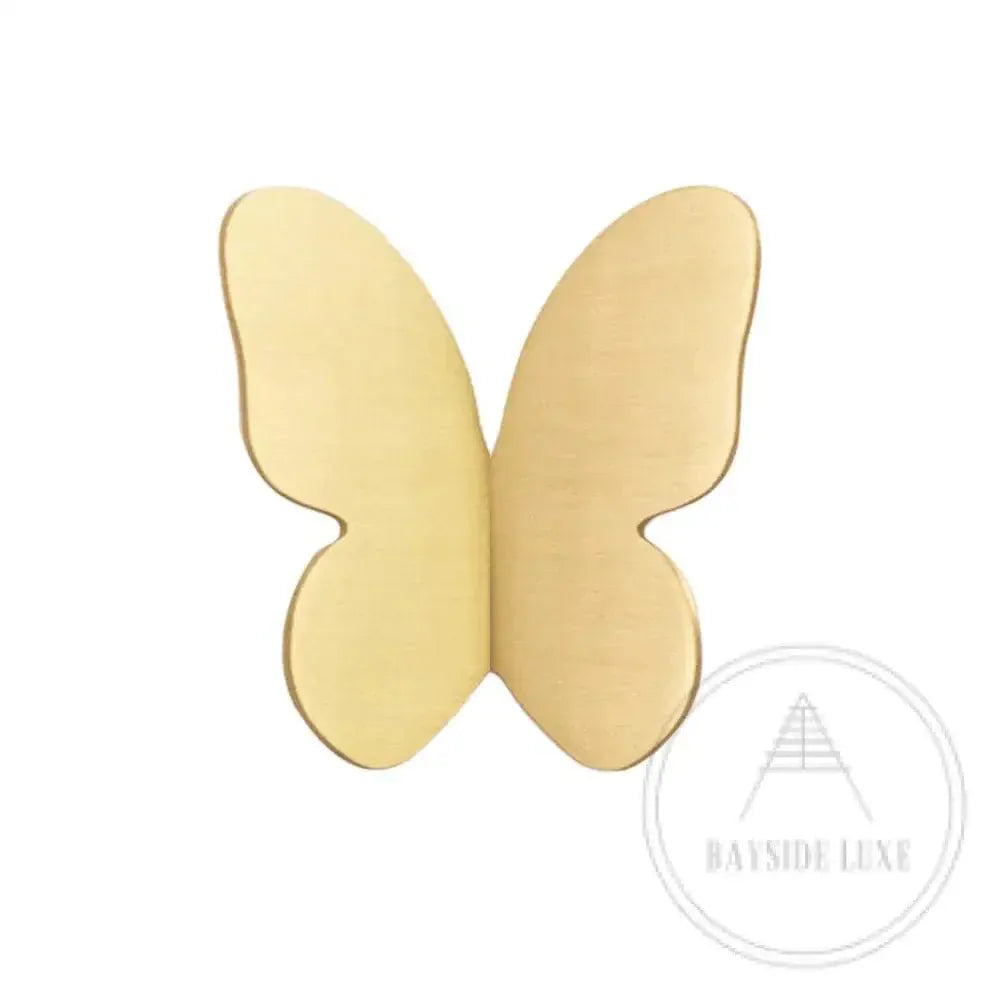Cabinet Knobs & Handles Bayside Luxe - Butterfly Brass Cabinetry Pull