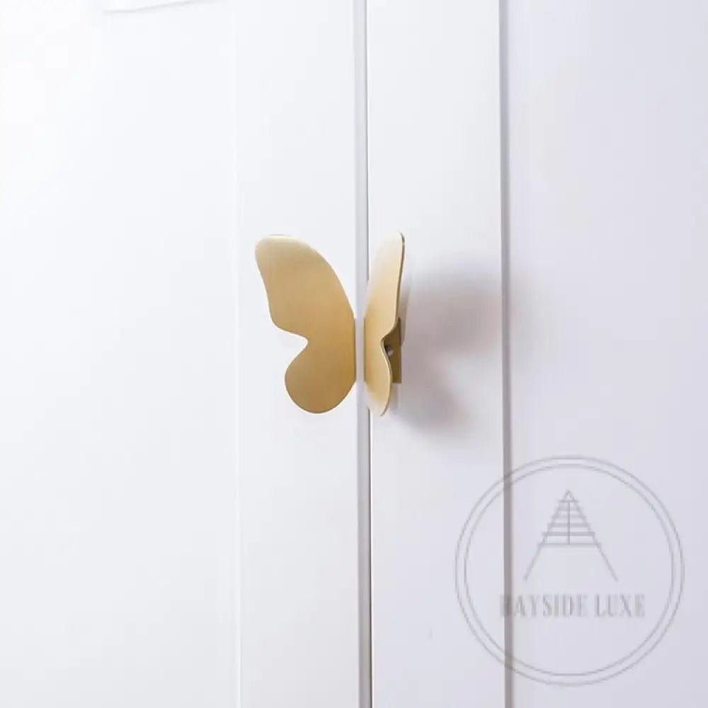 Cabinet Knobs & Handles Bayside Luxe - Butterfly Brass Cabinetry Pull