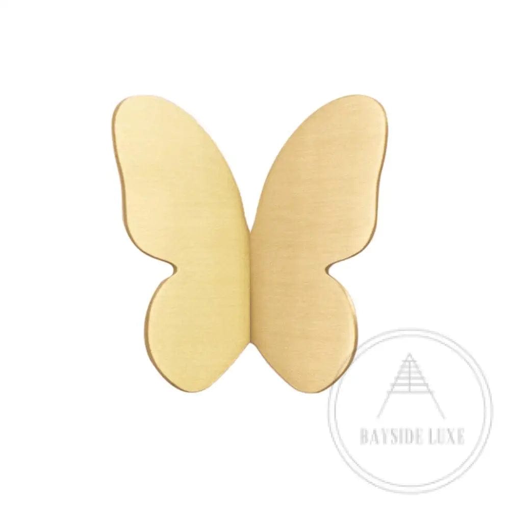 Cabinet Knobs & Handles Bayside Luxe - Butterfly Brass Cabinetry Pull