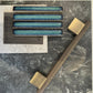 Cabinet Knobs & Handles Bayside Luxe - Camberwell Knurled Antique Brass Cabinetry Handles