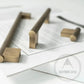 Cabinet Knobs & Handles Bayside Luxe - Camberwell Knurled Antique Brass Cabinetry Handles
