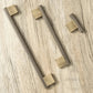 Cabinet Knobs & Handles Bayside Luxe - Camberwell Knurled Antique Brass Cabinetry Handles