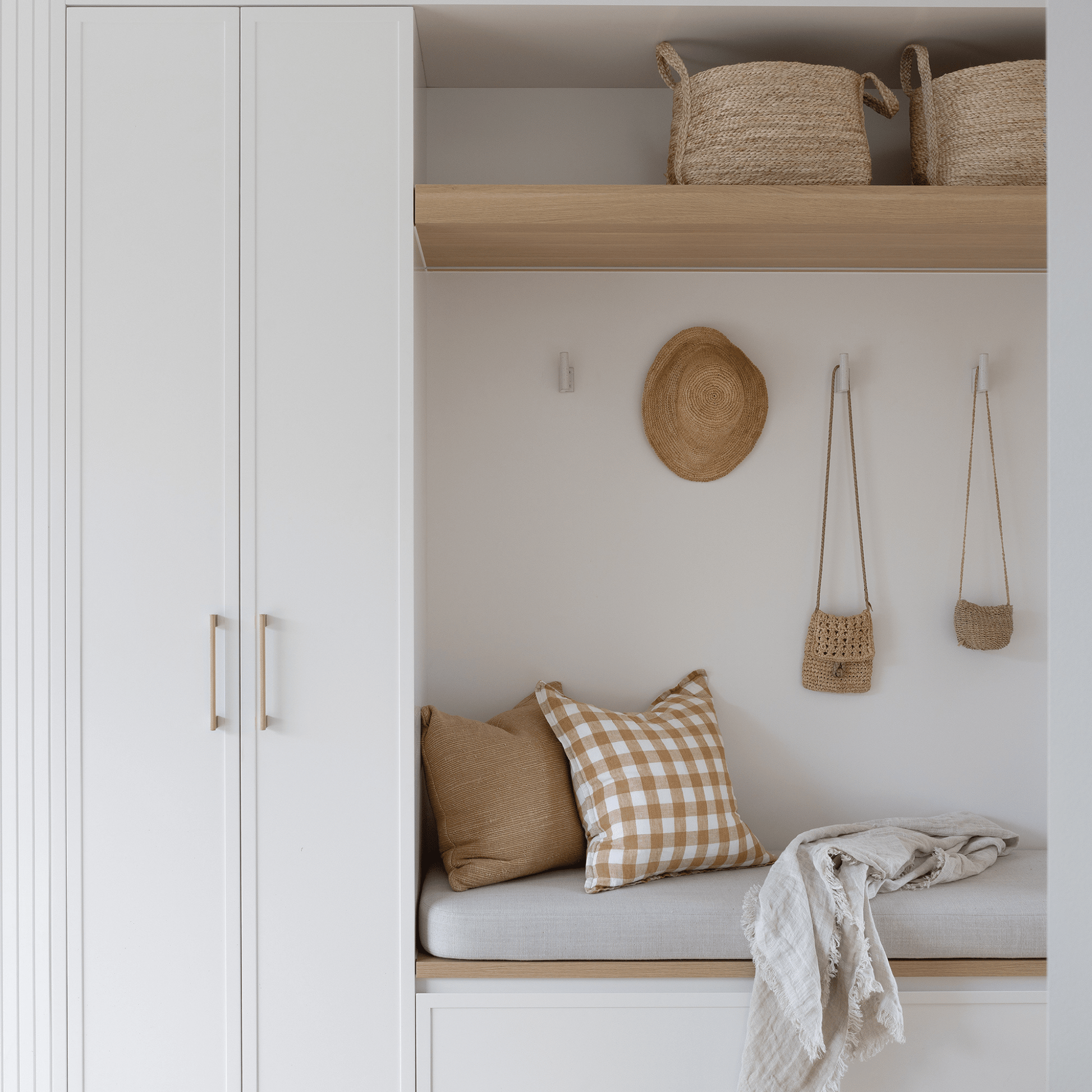 Cabinet Knobs & Handles Bayside Luxe - Camberwell Knurled Satin Brass Cabinetry Handles